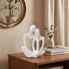 Minimalist Lovers Figure Table Figurines 3D Printed Abstract Sculpture  Anniversary Gift