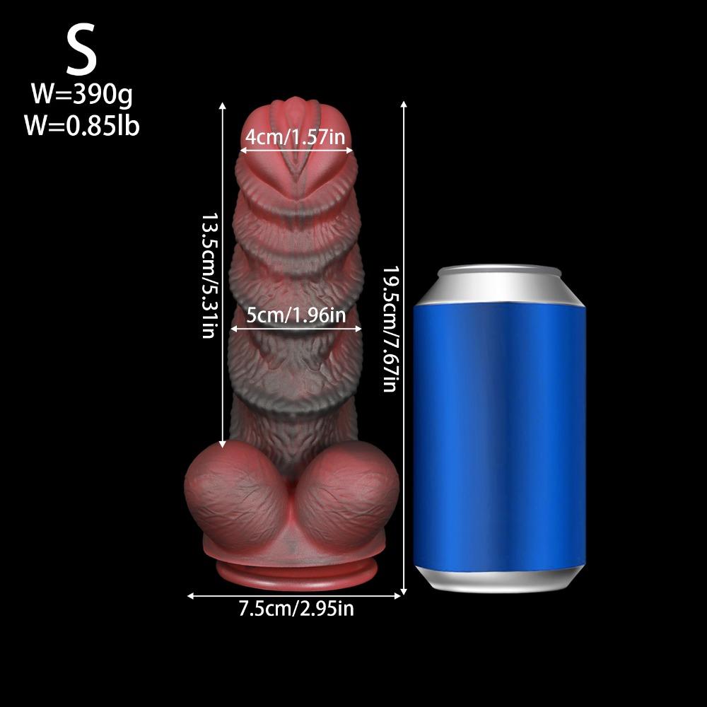 Unique Shaped Silicone Dildo Body-Safe Sex Toy for Men & Women Masturbation