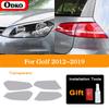 For Volkswagen VW Golf 7 MK7 2012- Car Headlight Tint Smoked Black Protective Film Taillight Vinyl Transparent TPU Sticker