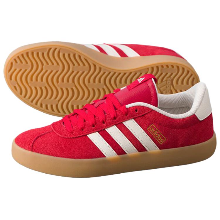 Adidas Vl Court 3.0 Comfortable Versatile Low-Top Skate Shoes Unisex Sneakers Red KI5079