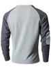 Men's Cross-Border Casual Raglan Sleeve Patchwork Round Neck Waffle Knit Sweatshirt for Spring/Autumn