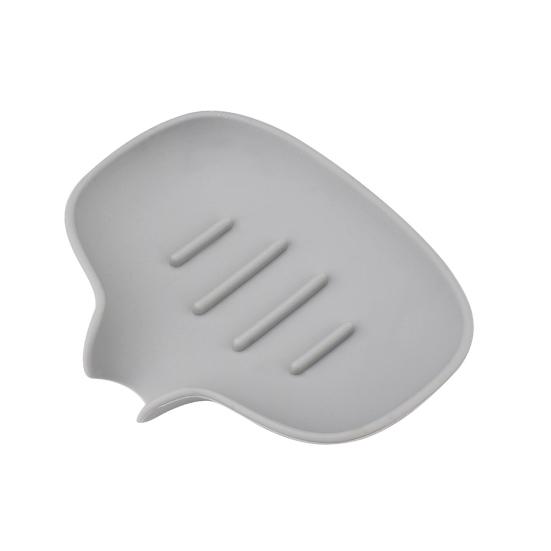 

Мыльница с нескользящим дном, дренажным отверстием, наклонной поверхностью, без гвоздей, антидеформируемой, легким доступом, дозатором для мыла, принадлежностями для ванной комнаты серый