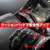 Daytona Motorcycle Gloves Spring/Summer/Autumn/Winter Genuine Leather (Goat Leather) Carbon Protector Smartphone Compatible All Sports Long Gloves HBG