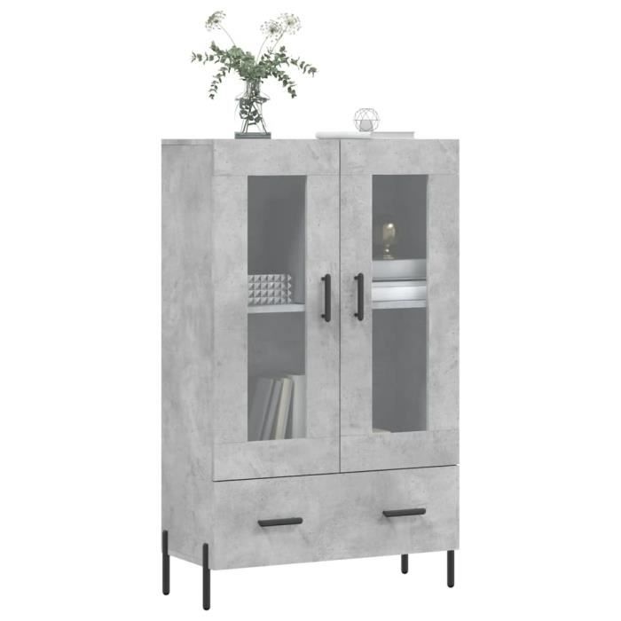 VidaXL Highboard Concrete Grey 69.5x31x115 Cm Engineered Wood 828312