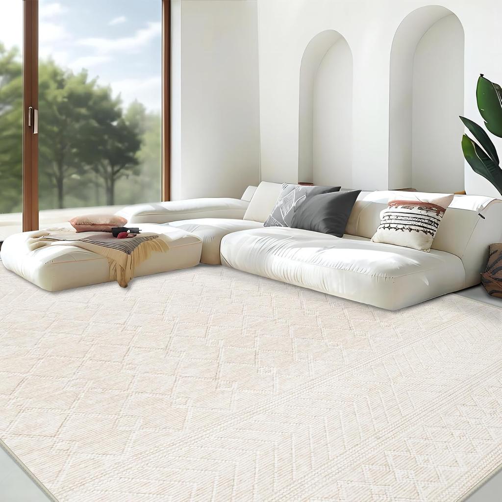 Moderner minimalistischer Teppich - Fleckenabweisend und langlebig Schlafzimmer-Eingangsmatte / Bettvorleger Wohnzimmer-Sofa-Teppich Heimdekor