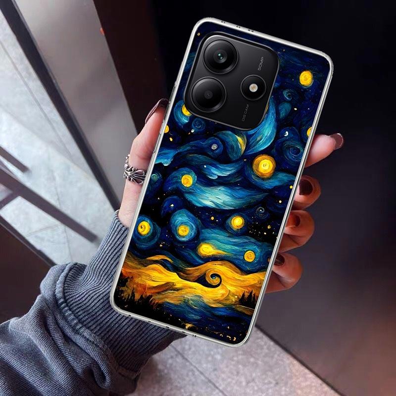 Starry Night Van Gogh Art Phone Case For Xiaomi Redmi Note 15 14 14S 13 12S 12 Pro Plus 11S 11 10S 10 4G Cover 11E 11T 5G Print