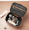 Crocodile Pattern Cowhide Makeup & Toiletry Bag: Portable, High-Capacity, Travel-Ready.