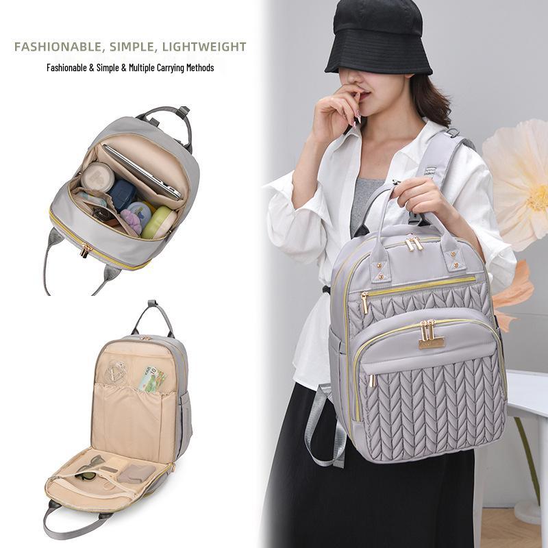 Sac à dos momie haut de gamme: Sac Bébé Spacieux avec Compartiment Lait Isotherme pour Sorties Pratiques