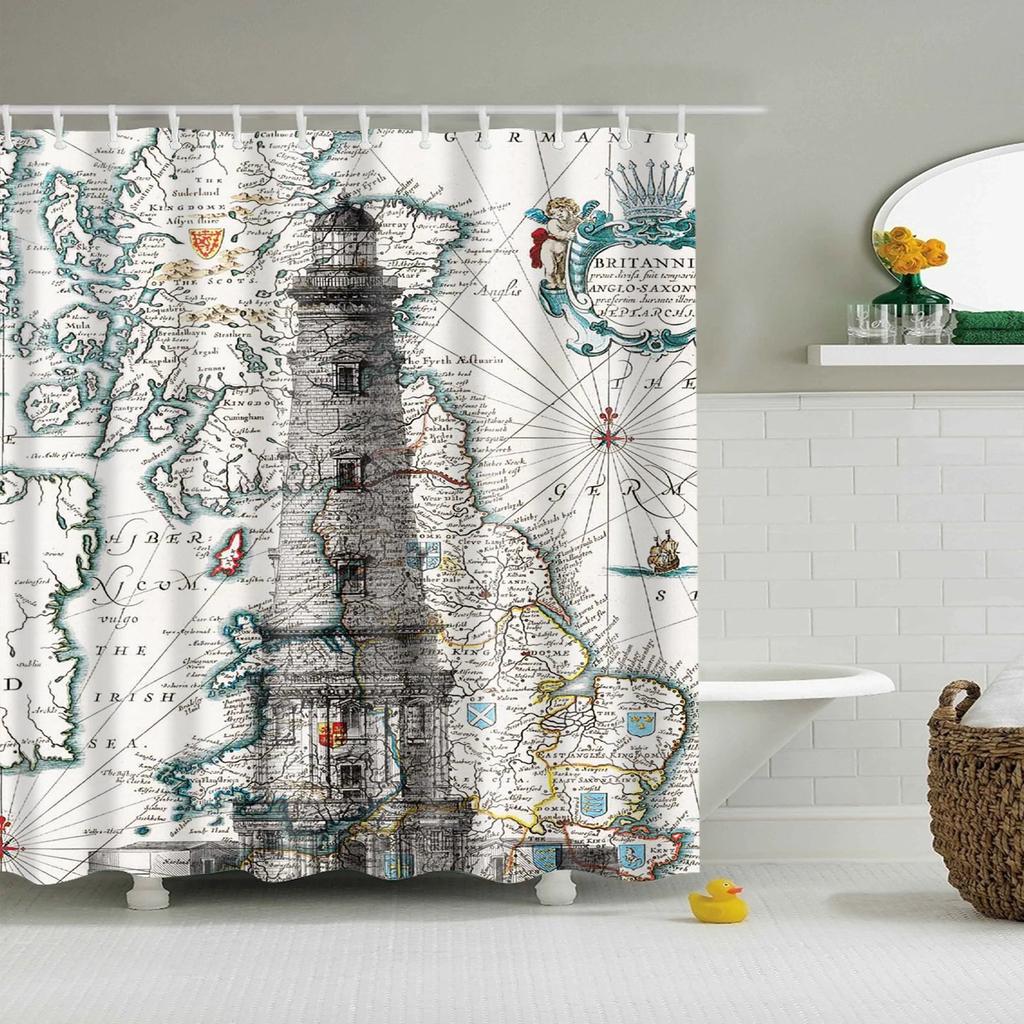 Personality Cartoon Shower Curtain Polyester Fabric Bath Curtain For The Bathroom Decorations Shower Curtains Bathroom Curtain