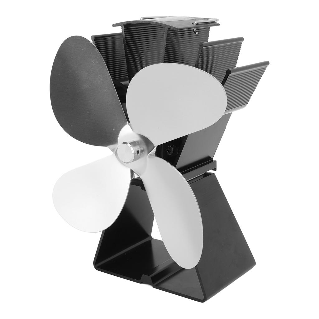 Wentylator kominkowy 4-łopatkowy pionowy trapezowy termoelektryczny zasilany ciepłem wentylator do pieca na drewno