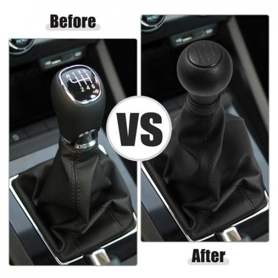 1 Pcs 5 Speed Manual Gear Stick Shift Knob Fit for Suzuki Swift 05-10 Black