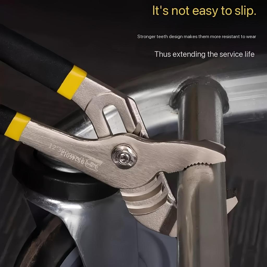 Round Mouth 8 Inch Water Pump Pliers Pipe Pliers Auto Repair Tools Pipe Pliers Movable Pliers