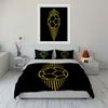 Yellow Soccer Ball Design. Bedding Sets Duvet Cover Sets Duvet Covers Pillowcases(1*Duvet Cover 2*Pillowcases Without Duvet Insert)