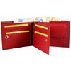 Portefeuille homme - EXCELLANC - Ginar - Cuir véritable - Rouge - 6 fentes cartes