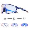 Kapvoe Gold Photochromic Glasses Cycling  Sunglasses Men Women Sports Speed Road Mtb Mountain Bike Bicycle Cycle Eyewear Goggle
