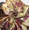90*90cm Luxury Brand Women Silk Scarfs Van Gogh Painting Square Scarves Spring Summer Shawls For Ladies