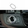 Multimedia Knob Real Carbon Fiber Central Console Frame Trim For BMW X1 2016-19