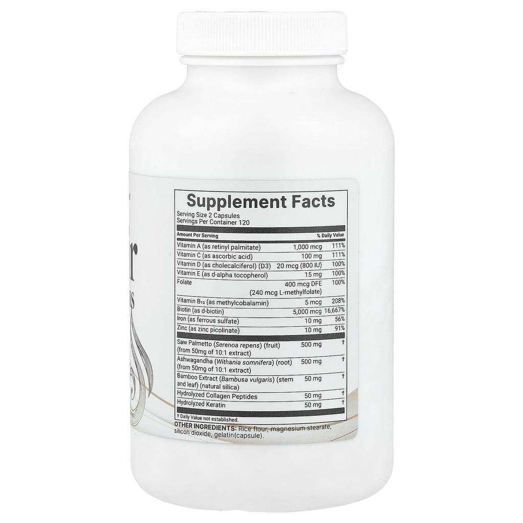 Hair Vitamin Complex, 240 Capsules