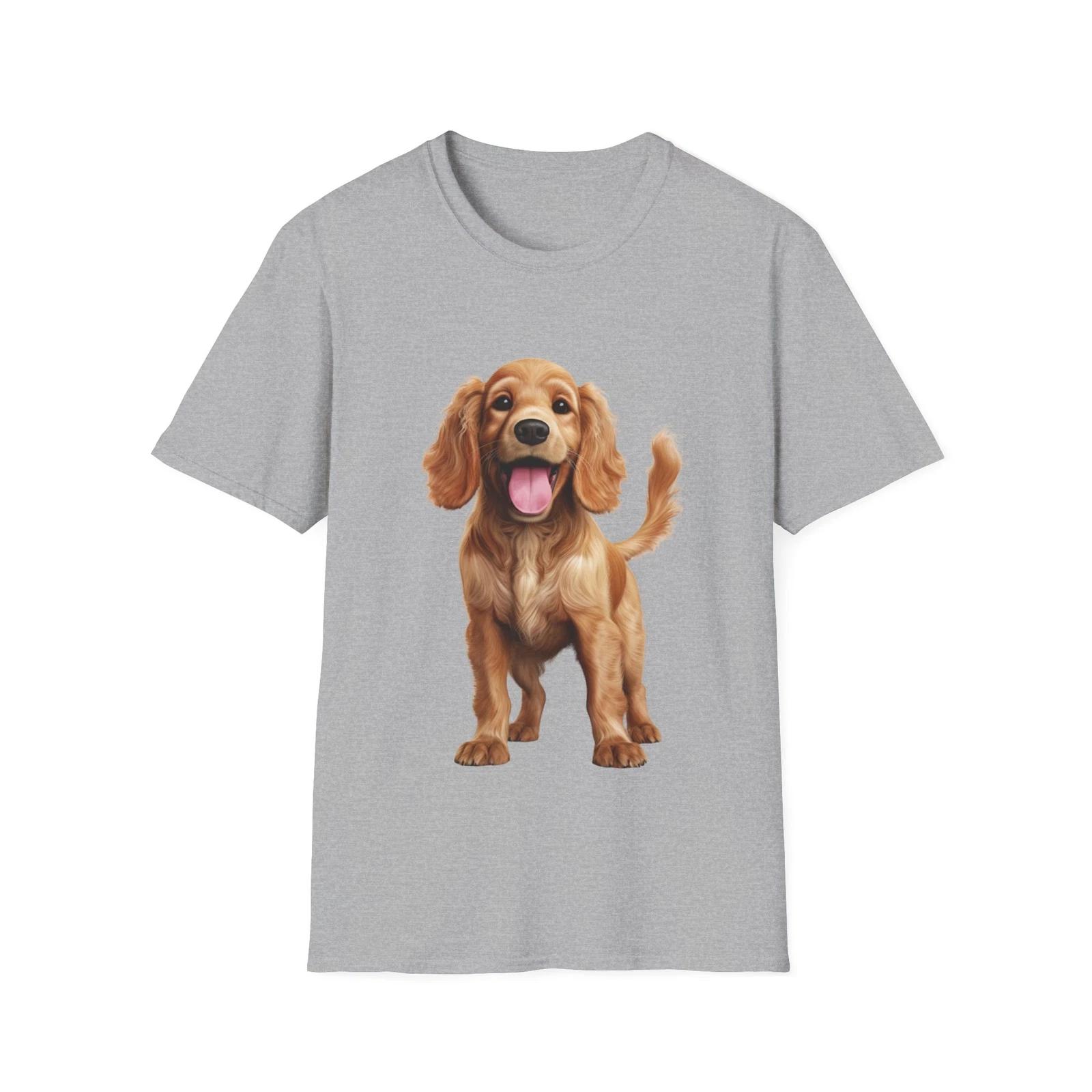 Cocker Spaniel T-Shirt Cocker Spaniel Art Shirt Dog Mom Shirt Dog Lover Tee XL