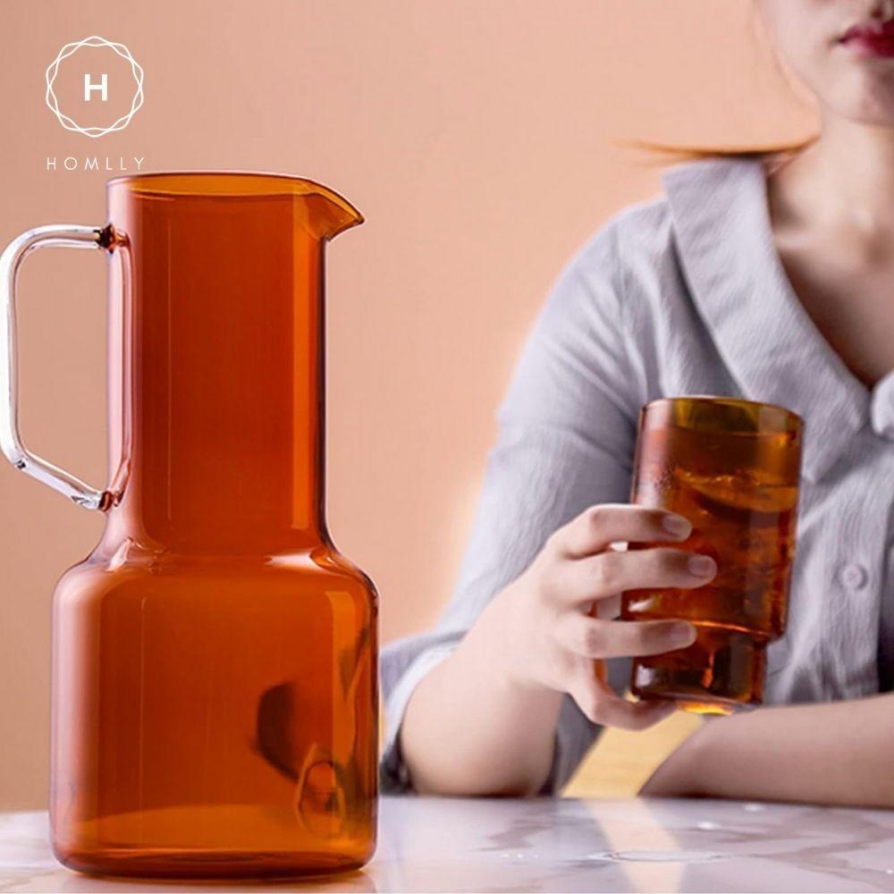 Homlly Qutto Boro Water & Juice Carafe Jug & Cups (X2PCS)