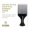 GB KENT BROSH KENT x BROSH COLLABORATION AFRO COMB 1 piece Hairbrush, Black, (x 1)