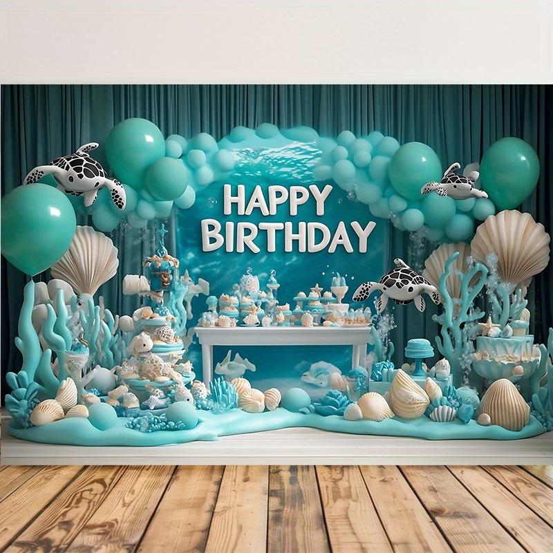 Party Backdrop Under The Sea Under Backgrounds Well Settings Event Backdrop Decoration Front Door Decor