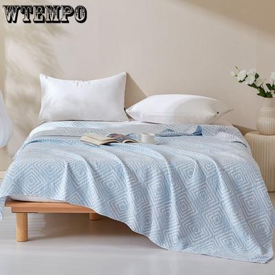 Three Layer Pure Cotton Blanket Air-condition Blanket Summer Cooling Blanket Pure Cotton Single/Double Blanket