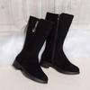 Bottes hautes pour femmes Bottes longues pour femmes Plates Hiver Nouveautés Tendance Travail Confortables et élégantes en Offre Chic