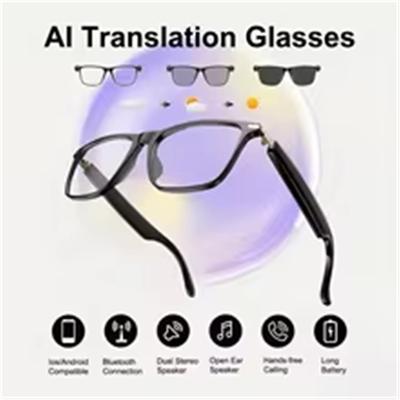 AI Translation Smart Glasses with Photochromic Lenses, Support 160  Languages Real-time Translation