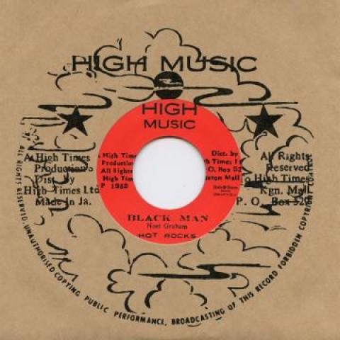 

7inch Record HOT ROCKS / HIGH TIMES PLAYERS - Black Man DSRHT702 High Music/Dub 1982 Japan Reggae, Ska & Dub