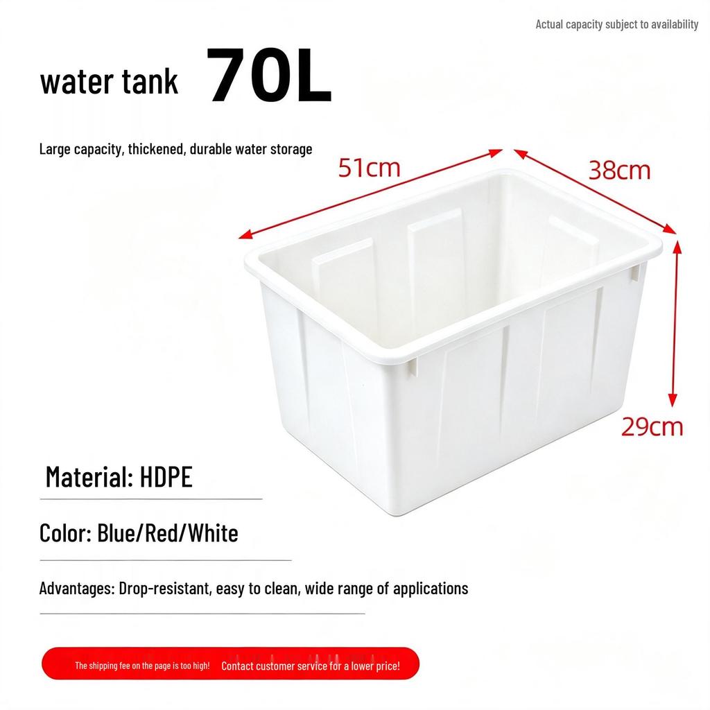 Extra Large Food-Grade Plastic Basin for Aquaculture: Ideal for Raising Fish and Turtles, Water Storage, and More