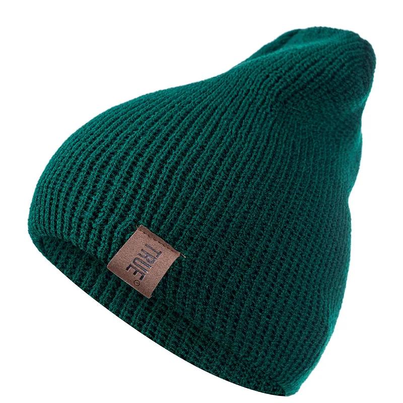 Unisex Casual Beanie Hat Knitted Hat Cap Fashion Solid Color Daily Winter Hat For Men Women