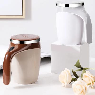 Vollautomatischer Mischbecher Edelstahl Fauler Magnetisierungsbecher Automatischer Magnetbecher Tragbarer Kaffeebecher Tasse YLE217