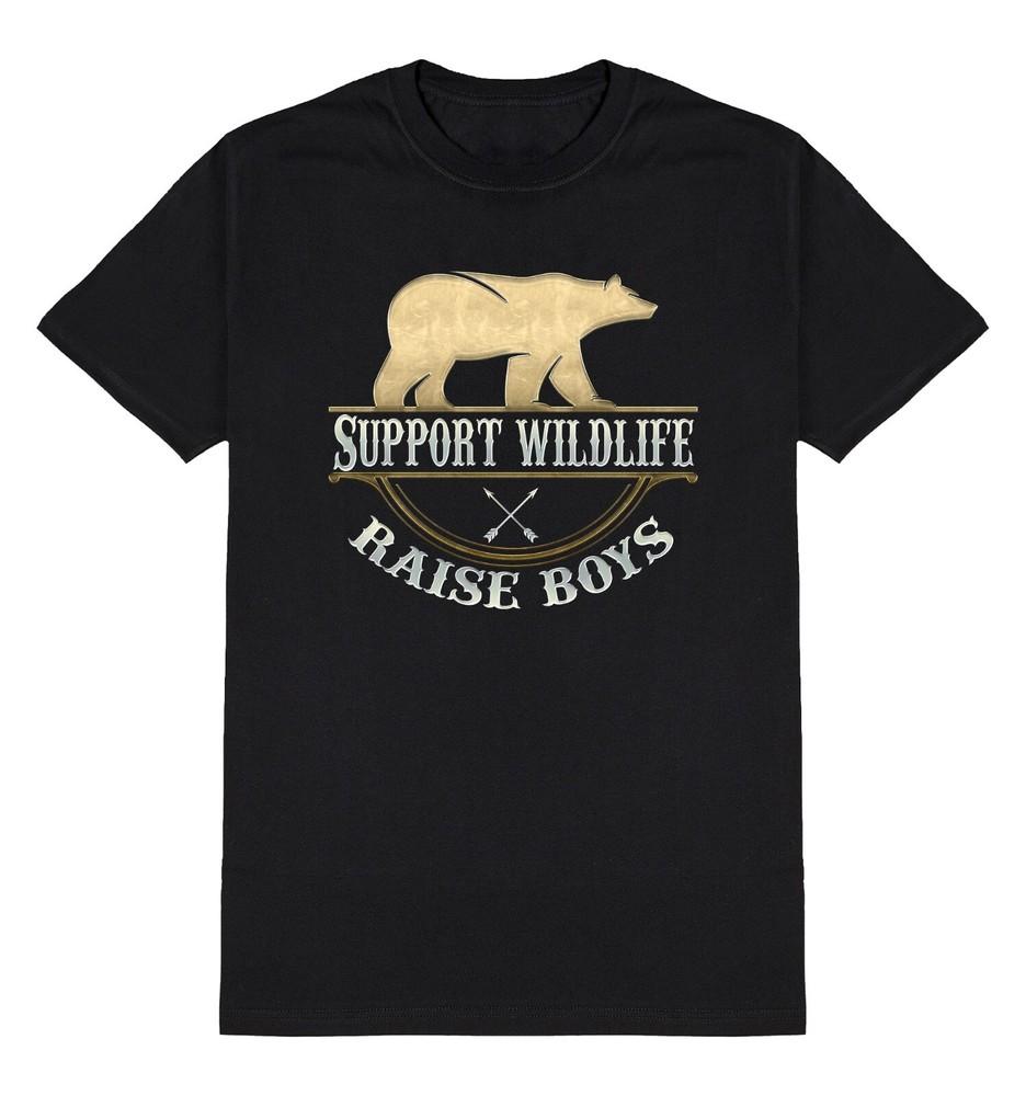 

Support Wildlife Raise Boys T-Shirt Mens Christmas Sons Gift To DAD Family XL