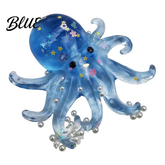 Stress Relief Gift for Adults Realistic Octopus Squeeze Toy Soft Slow-Rising Fidget Decompression Cute TPR Gadget Kids Portable Reliever