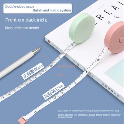 1.5M Portable Mini Small Tape Measure Measuring Tape Measuring Three-Circumference Leg Waist Bust Measuring Clothes