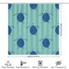 Turtle Pattern Shower Curtain Blue Sea Turtle Bathing Room Decor Waterproof Fabric