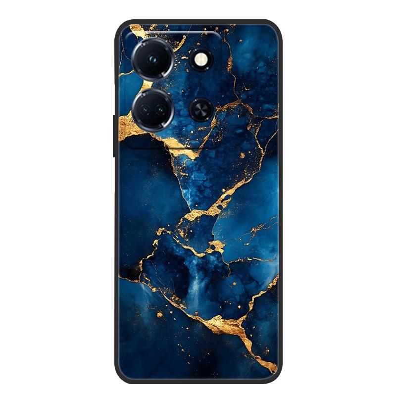Schutzhülle aus weichem, mattem Silikon in Marmoroptik für Infinix Note 30 4G, passend für Infinix Note 30 Pro, 30i und 30 VIP – Rundumschutz