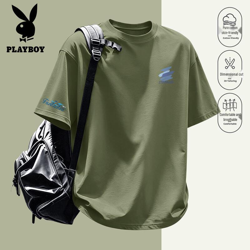 PLAYBOY Men s Cotton Short Sleeve T-Shirt XL