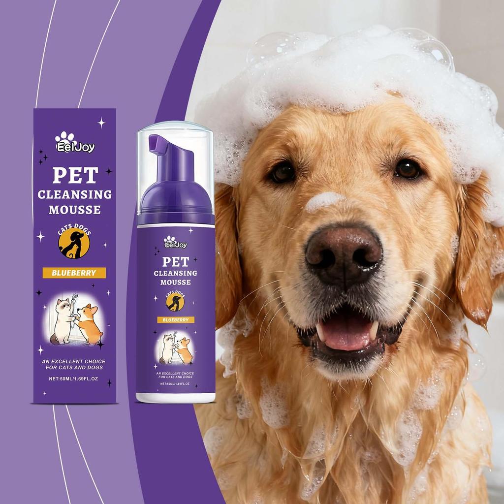 Pet Cleaning Mousse: Gentle Ingredients Clean Odors and Keep Pet Hair Smooth and Shiny