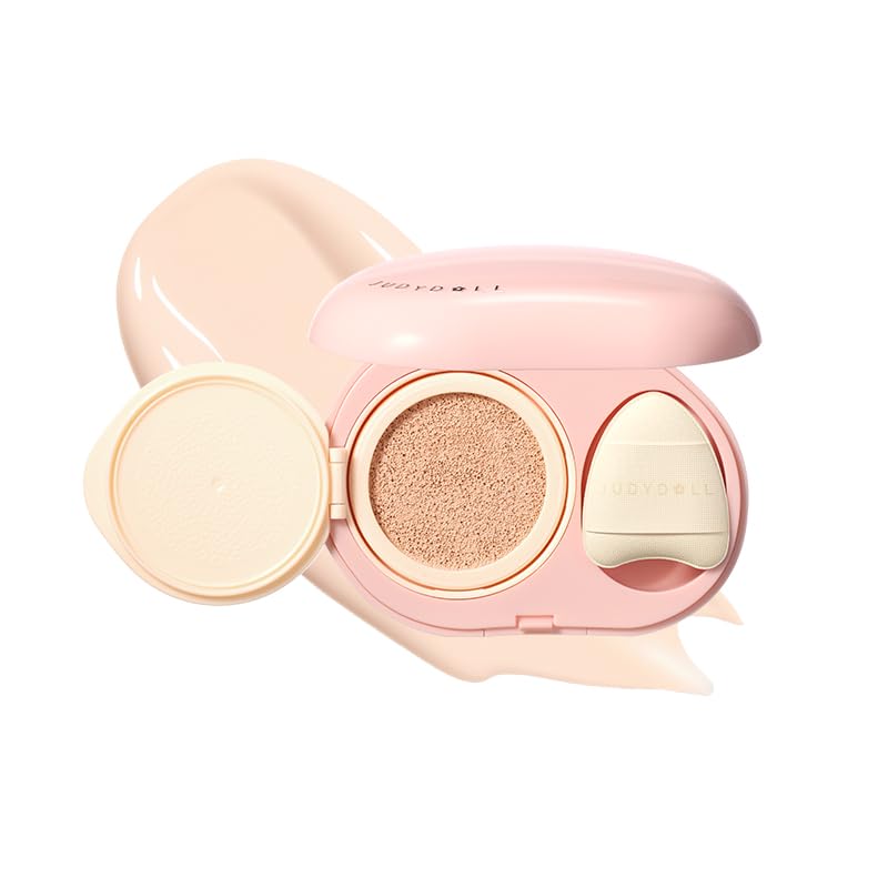 

Official Japanese JUDYDOLL Finger Touch High Sealer Concealer Highlighter Base Makeup Touch-up Cushion Type (H01 Natural Ivory, 8g)