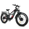 Lansare model nou 2026 bicicletă electrică puternică nouă de 3000W ebike cu o viteză maximă de 60km/h-65km, bicicletă electrică cu roți late cu motor dublu ES7pro