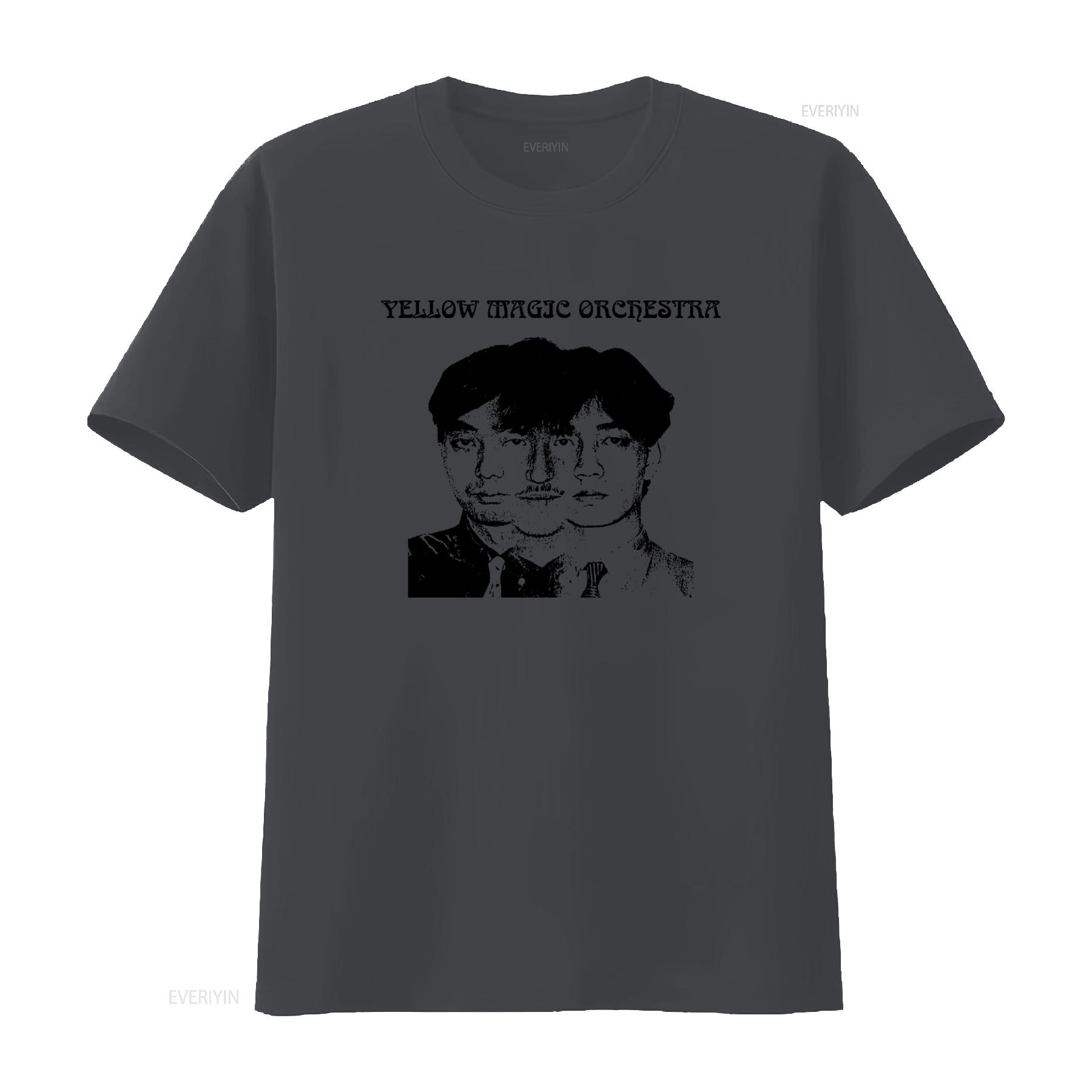 

Yellow Magic Orchestra Vintage Style T Shirt for Music Lovers Print Retro Design vintage Washed Slightly graphic Comfortable 4XL