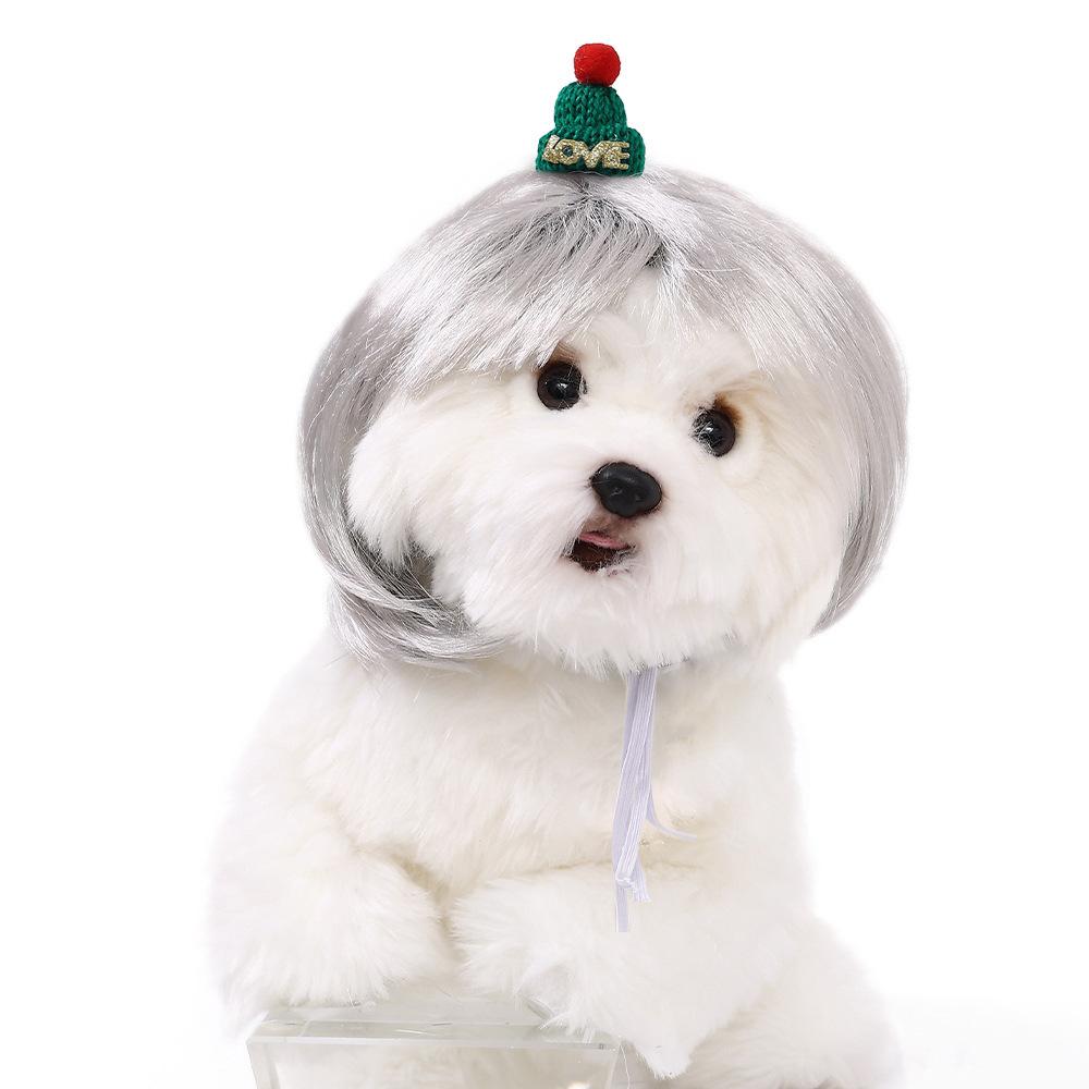 Pet Quality Premium Wig For Dogs And Cats In Trendy Bob Cut For Seasonal Celebrations