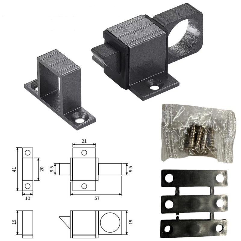 Automatic Aluminum Alloy Spring Latch Self Closing Slide Bolt Door Window Security Pull Ring Gate Latch Lock