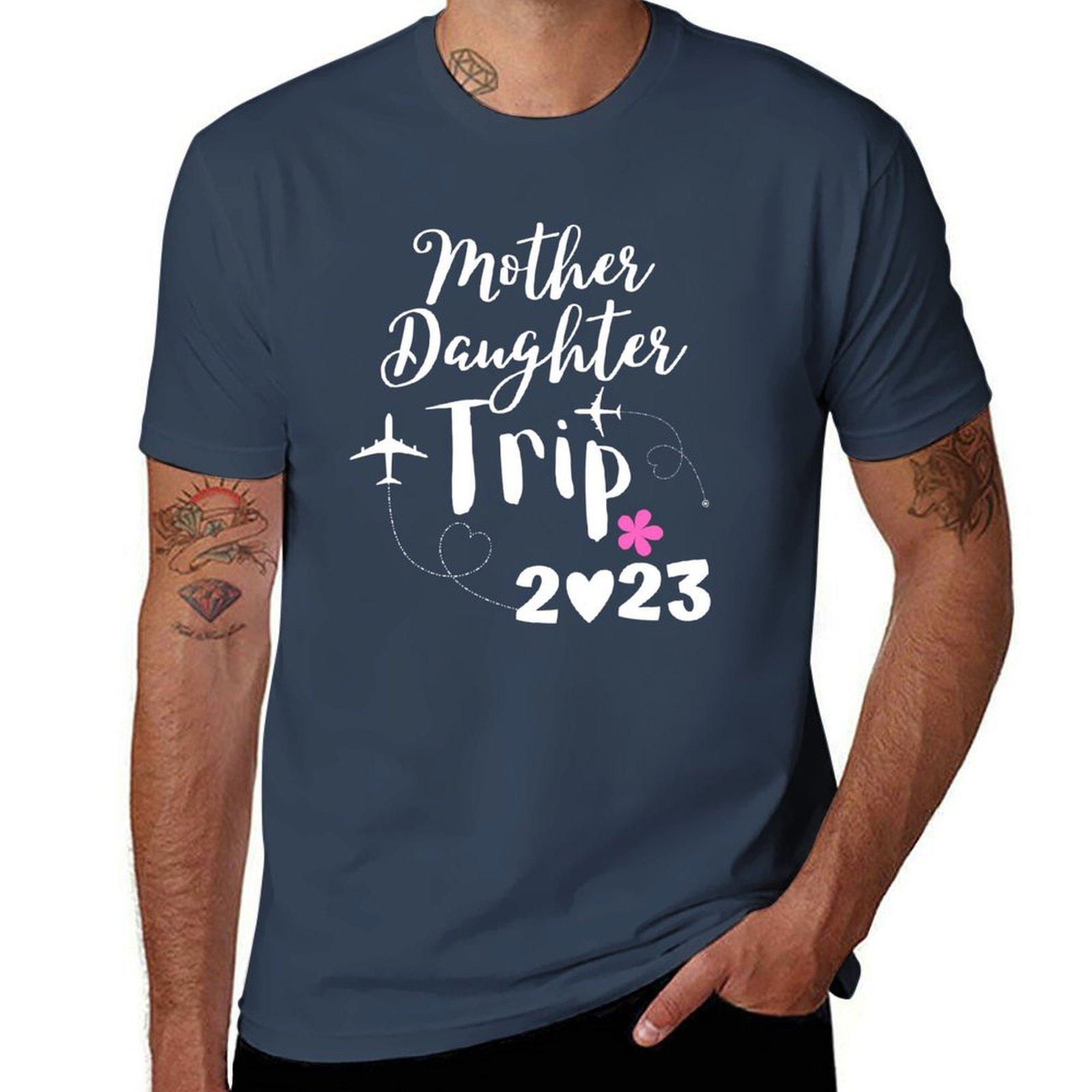 Mother Daughter Trip 2023 Family Vacation Mom Daughter Tshirt Labor Work Casual Tshirt S