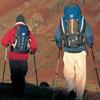 Bastone da passeggio retrattile anti-shock in lega di alluminio, bastone da trekking per esterni