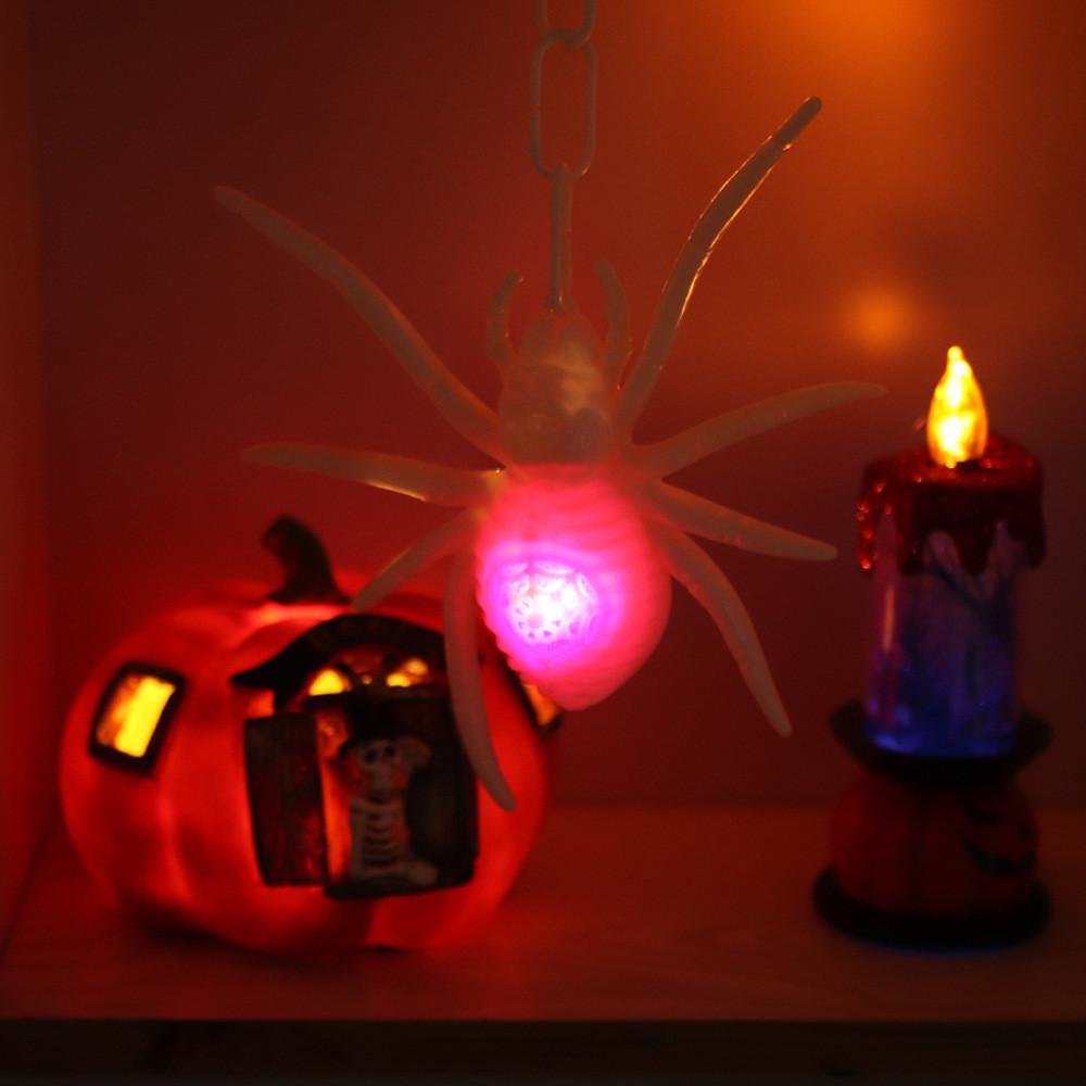 Plastic Halloween Led Spider Ornament Festival Party Decorations Gift Ideas