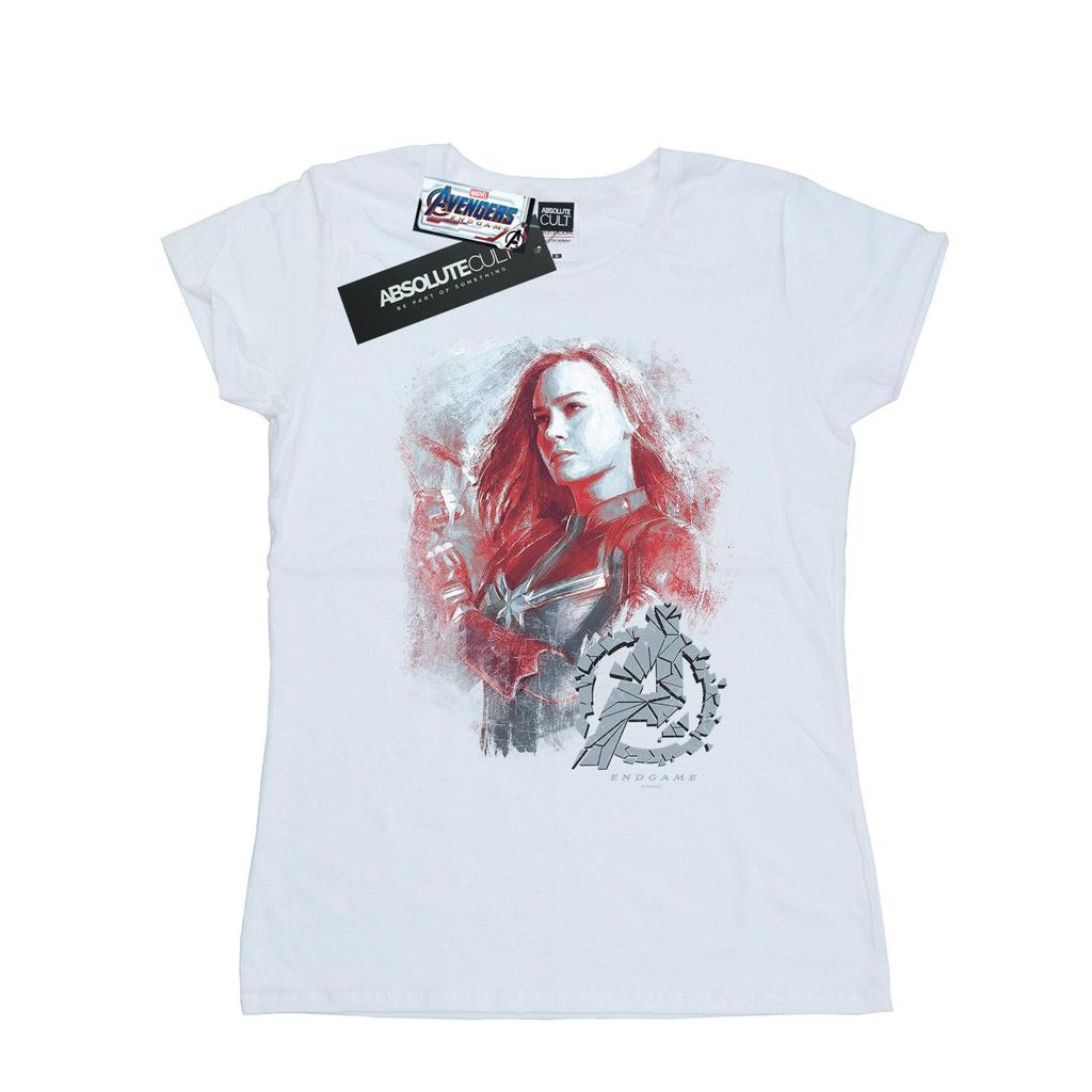Marvel Womens/Ladies Avengers Endgame Captain Marvel Brushed Cotton T-Shirt