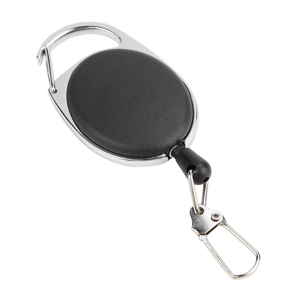5/10 Pcs Durable 60cm Retractable Key Chain ABS Anti Lose Retractable Keychain Fly Fishing Retractor Fly Fishing